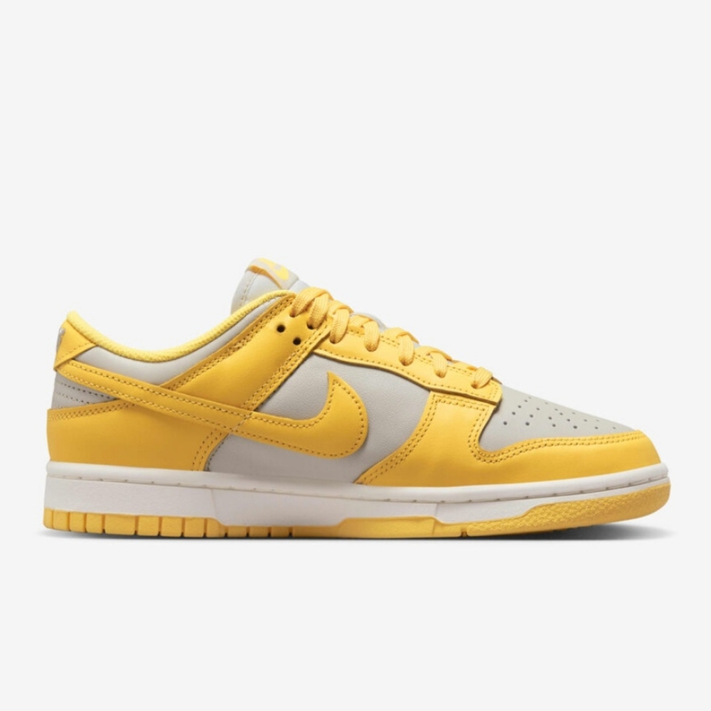 Nike Dunk Low Bright Yellow and Gray Sneakers - Picture 3 of 10